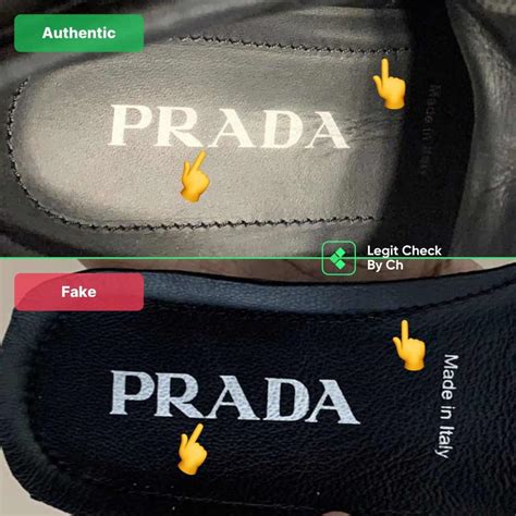 prada shoes how tell name